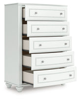 Kozlani - Five Drawer Chest - White