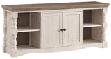 Havalance - Brown / Beige - Extra Large TV Stand - 2 Doors