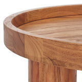 MEEK 3 LEG ROUND COFFEE TABLE /  NATURAL