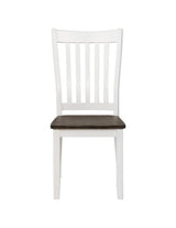 Kingman - Slat Back Dining Chairs (Set of 2) - Espresso And White