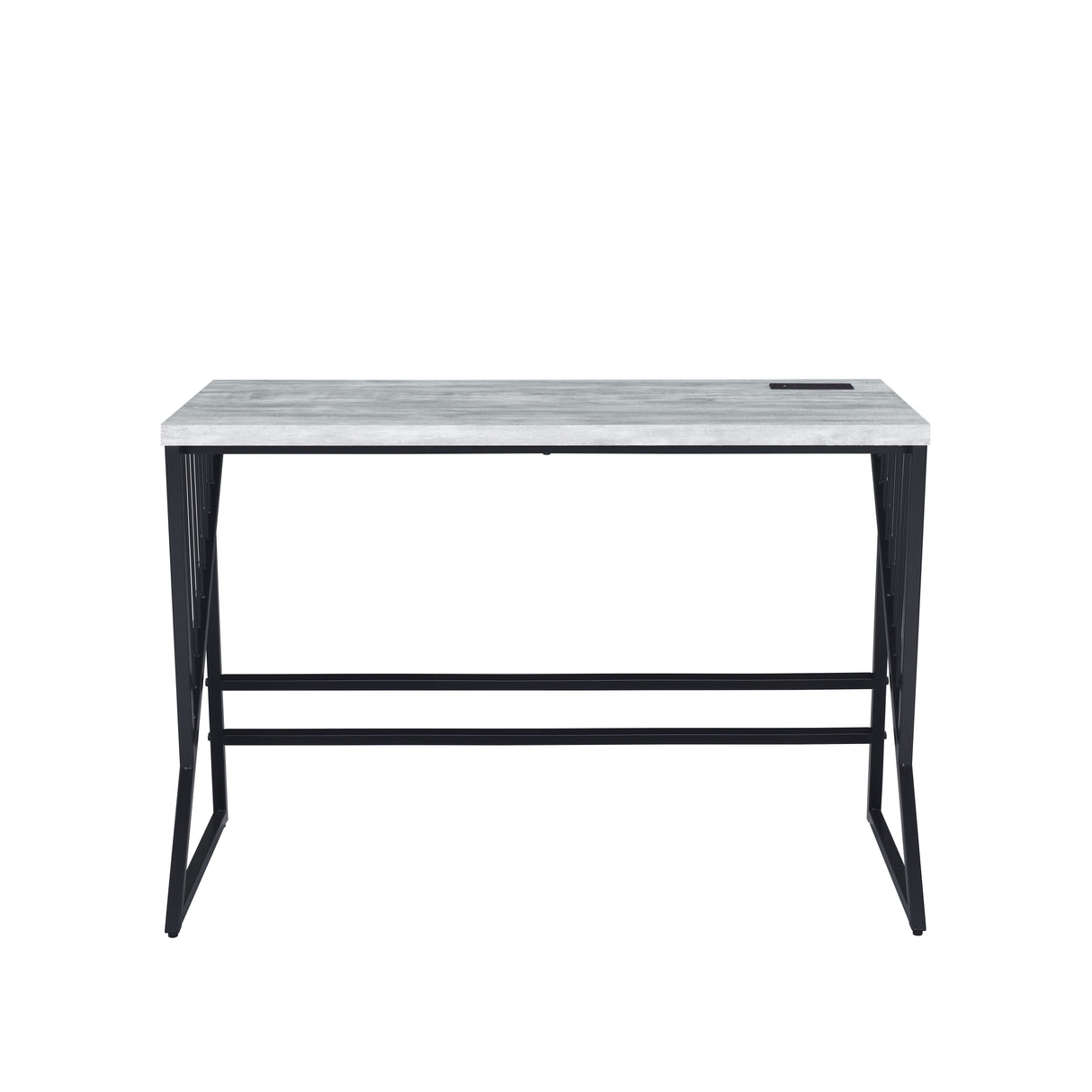 Collick - Writing Desk - Weathered Gray & Black Finish