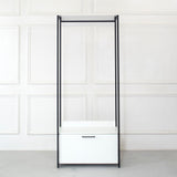 Fiona - Contemporary Wood And Metal Walk In Closet With Drawers