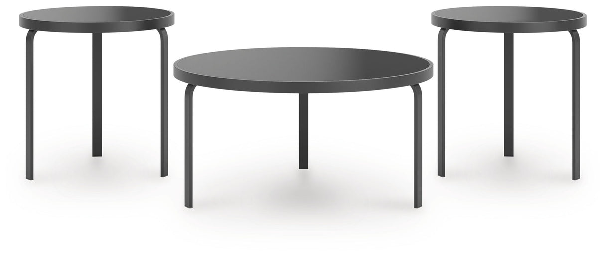 Dorylin - Black - Occasional Table Set (Set of 3)