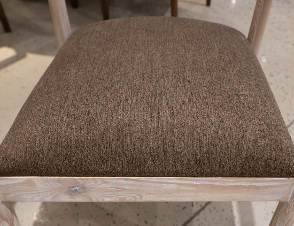 White Teak - Wooden Armchair - Ivory White