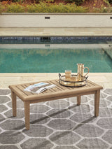 Carter Hall - Beige - Rectangular Cocktail Table