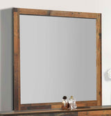 Sidney - Square Dresser Mirror - Rustic Pine