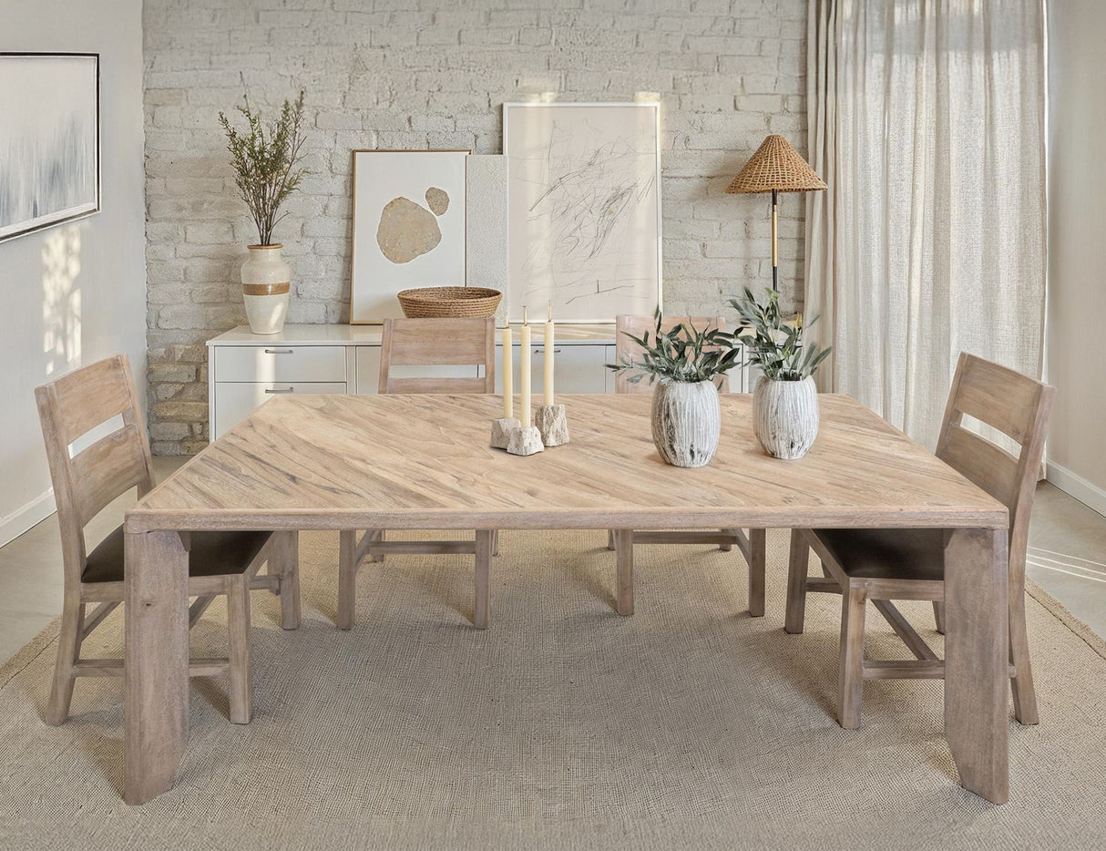 White Teak - Table - Ivory White