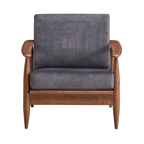 Alisa - Accent Chair - Charcoal & Brown