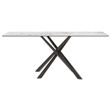 Carvell - Rectangular Sintered Stone Dining Table - Mirage White