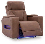 Clean-Slate - Caramel - Power Recliner / Adj Headrest