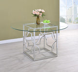 Starlight - Round Glass Top Dining Table