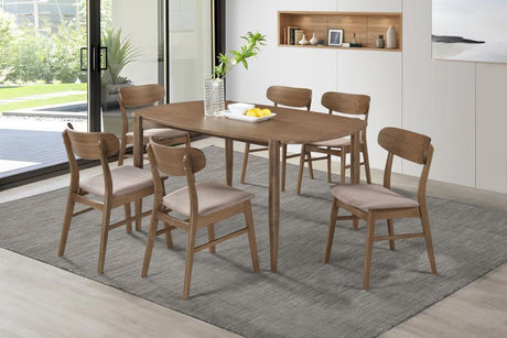 Dortch - Oval Solid Wood Dining Set