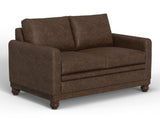 Pueblo Gray - Loveseat - Brown