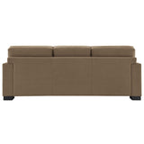 Darya - Sofa With 4 Pillows - Brown Suede Fabric