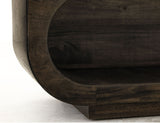 Black Balam - Wooden Bench With Fabric Cushioned Seat - Oil Black