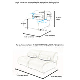 Modern L-Shaped Modular Sofa Set High Comfort Chenille Fabric