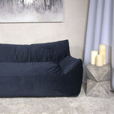 Fila - Velveteen Oversized Seater Bean Bag Chair With Armrests