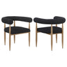 Dunmore - Boucle Upholstered Dining Arm Chair (Set of 2)