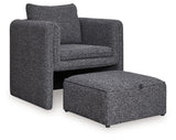 Vreni - Charcoal / Black - Accent Chair