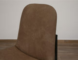 America - 24" Upholstered Barstool - Chocolate Brown