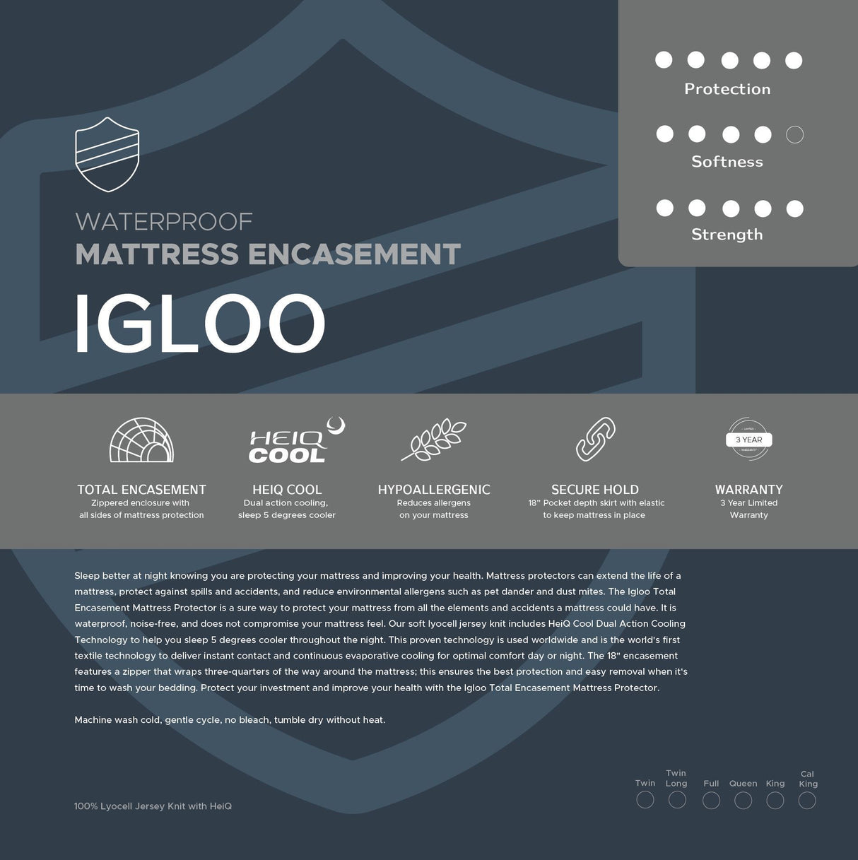 Igloo - Total Encasement Mattress Protector