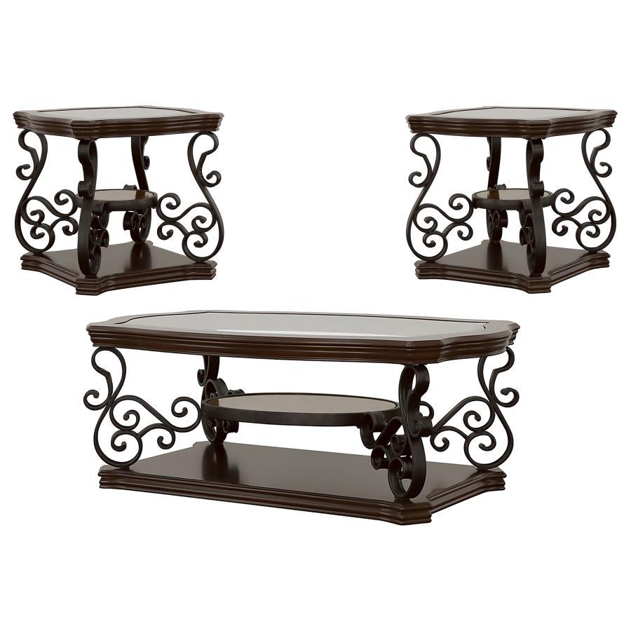 Laney - Glass Top Coffee And End Table Set
