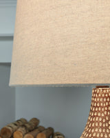 Laelman - Brown / Gray - Poly Table Lamp (Set of 2)
