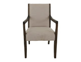 Black Verona - Upholstered Dining Armchair - Ivory