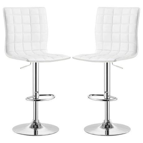 Ashbury - Slim Upholstered Adjustable Bar Stools (Set of 2)