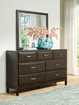 Vanmore - Dark Brown - Dresser And Mirror