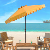 VENICE 9FT CRANK UMBRELLA/YELLOW/WHITE TRIM