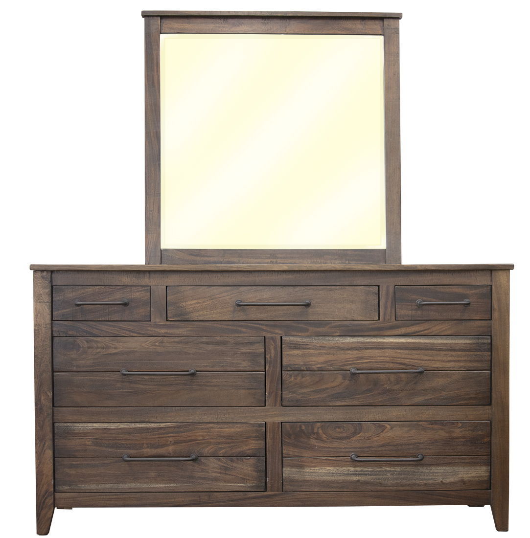 San Luis - Mirror - Deep Brown / Warm Gray Finish