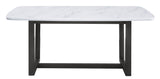 Madan - Dining Table - Marble Top & Weathered Gray Finish