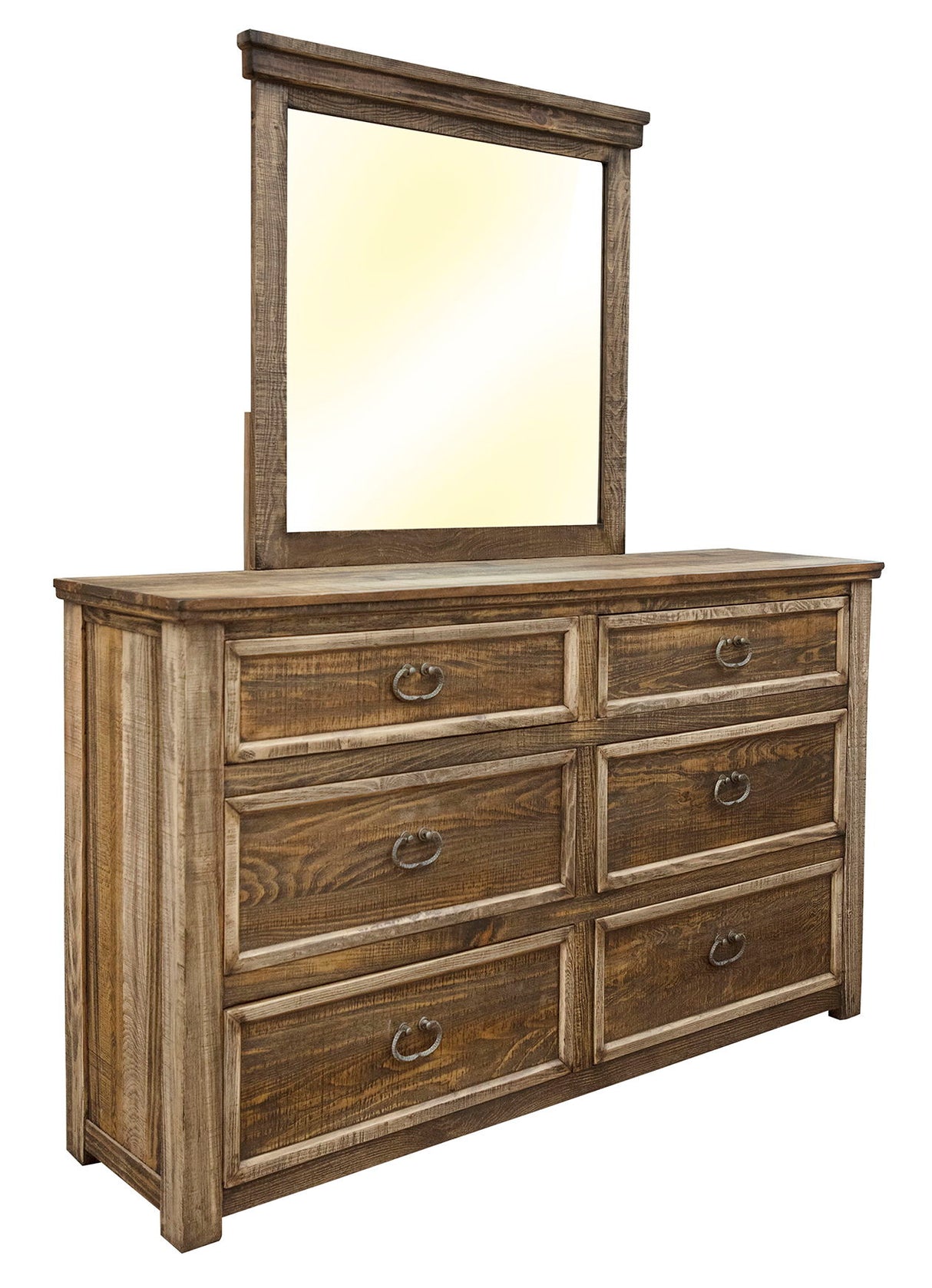 Montana - Mirror - Two Tone Light Brown