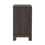 Modern Edge - Nightstand With Charging Station - Brown