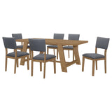 Sharon - Rectangular Trestle Base Dining Table Set