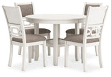 Erinberg - Antique White - Dining Room Table Set (Set of 5)
