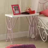 Priya II - Nightstand - White & Light Purple