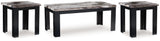 Jazmore - Dark Brown - Occasional Table Set (Set of 3)