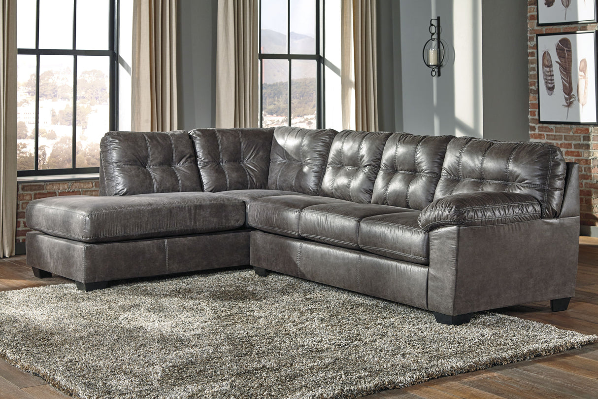 Fallston - Slate - Left Arm Facing Chaise 2 Pc Sectional