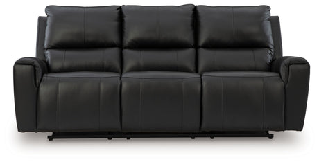 Glossmore - Black - Reclining Sofa