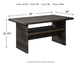 Easy - Dark Brown / Beige - RECT Multi-Use Table