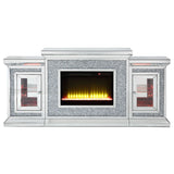 Noralie - Fireplace - Mirrored & Faux Diamonds - 39"