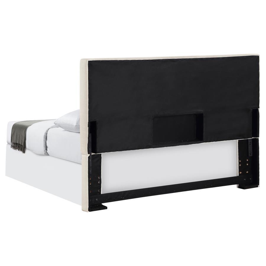 Pirro - Upholstered Queen / Full Panel Headboard - Sand