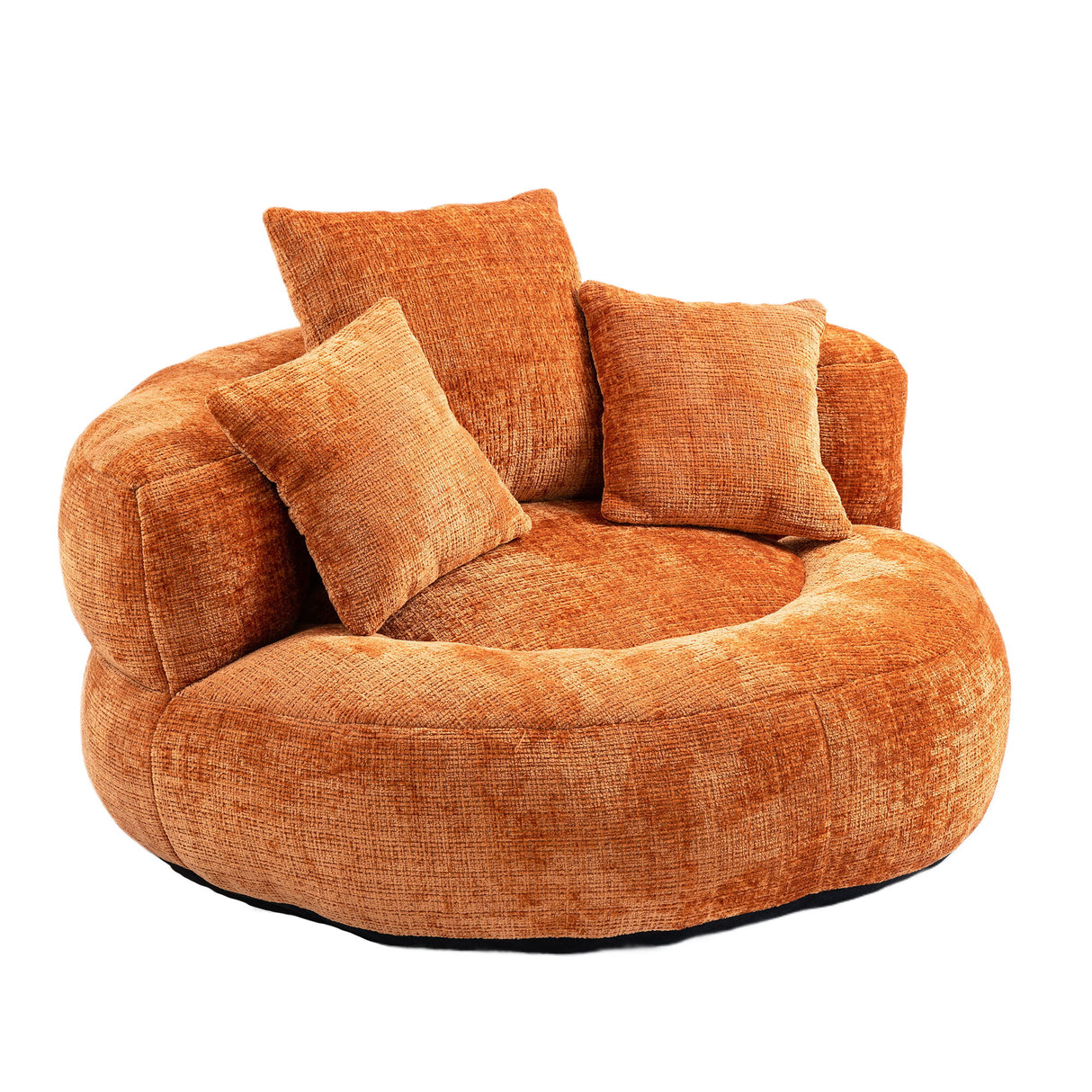 Lazy Sofa High Back Bean Bag Chair Couch With 3 Pillows