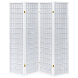 Roberto - 4-panel Linear Grid Design Folding Screen