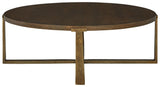 Balintmore - Brown / Gold Finish - Round Cocktail Table