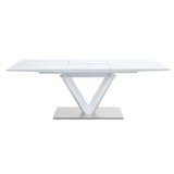 Gallegos - Dining Table With Leaf - White High
