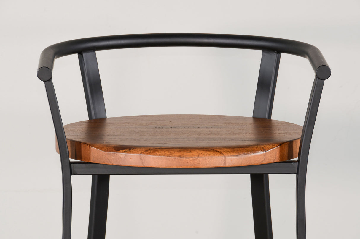 Metroflex - Barstool With Wood Seat