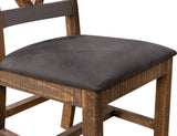 Loft Brown - Upholstered Seat Wooden Chair (Set of 2) - Two Tone Gray / Brown